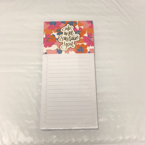 He Will Sustain You Magnetic Notepad
