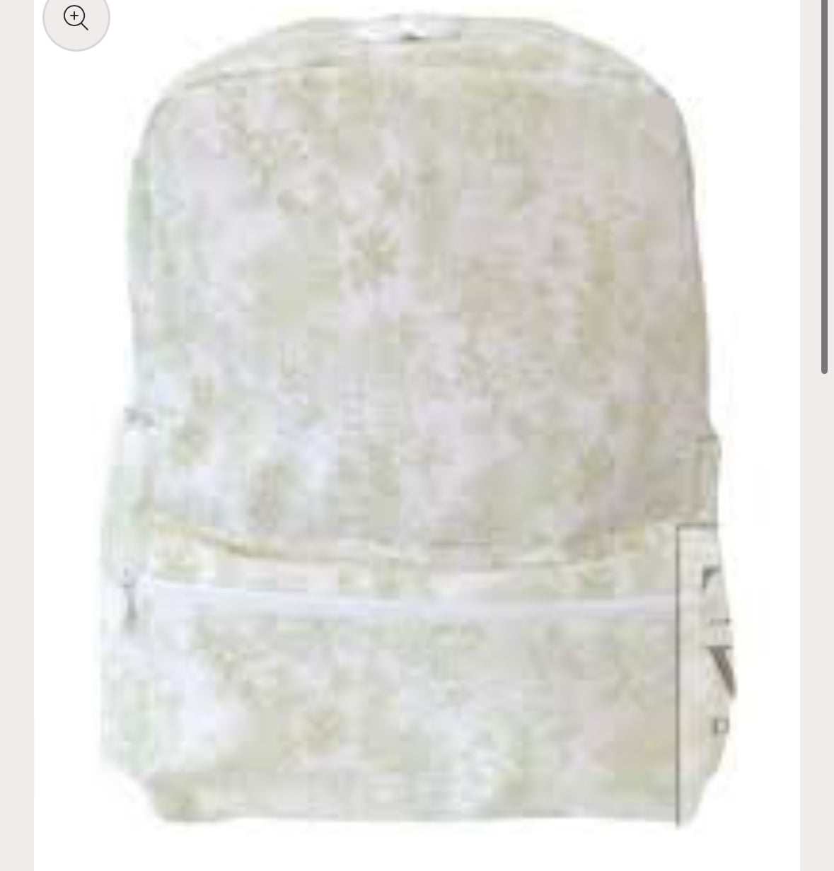 Bunny toile green Trvl mini backpack