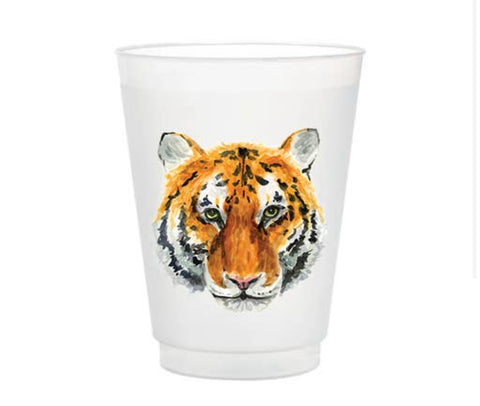 Tiger frosted cup set