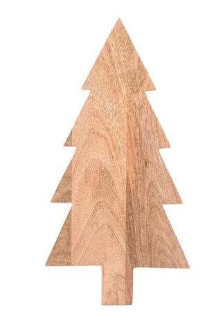Wooden Christmas tree cutting board
