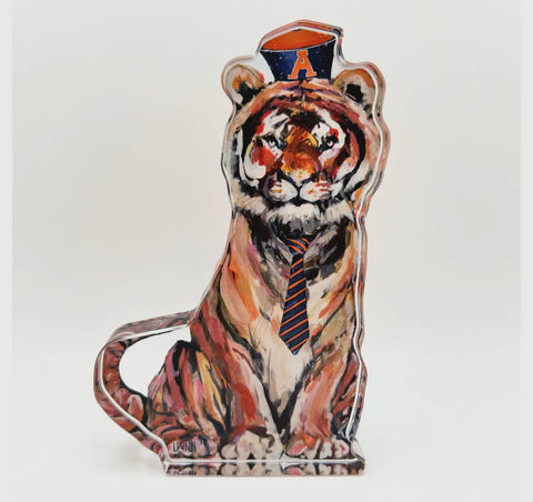 Lauren Dunn acrylics Auburn Tiger