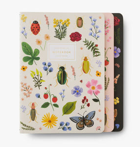 Rifle Paper Curio Notebook- Set of 3