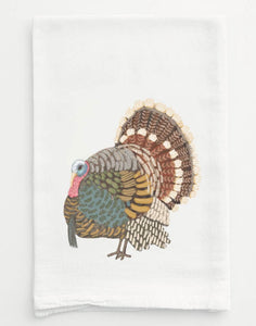 Turkey tea towel- water color