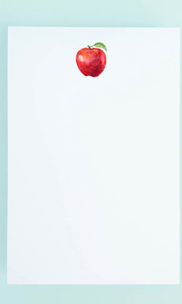 Small apple notepad