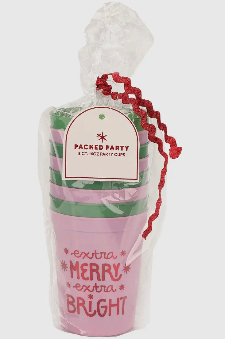Extra merry extra bright cup set