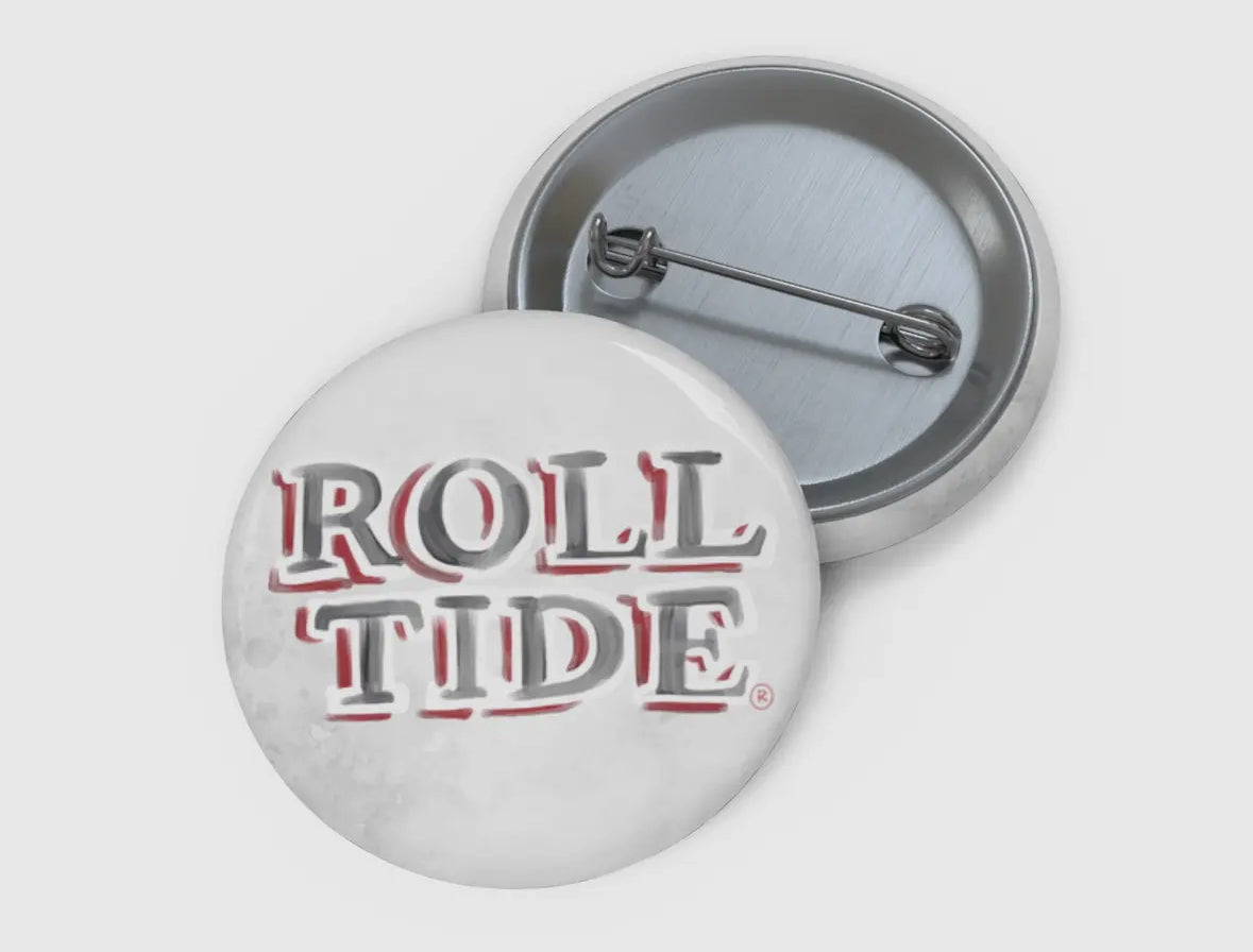 Roll tide water color button