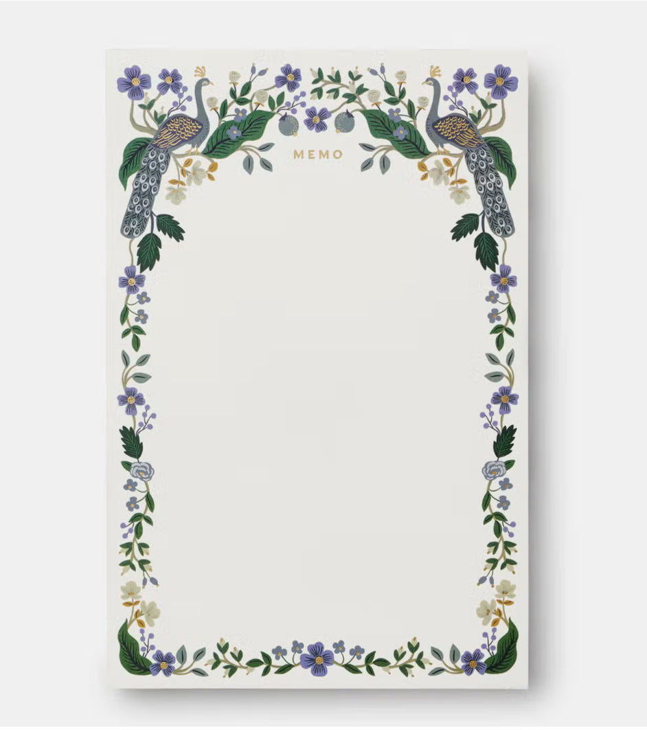 Peacock Memo Notepad