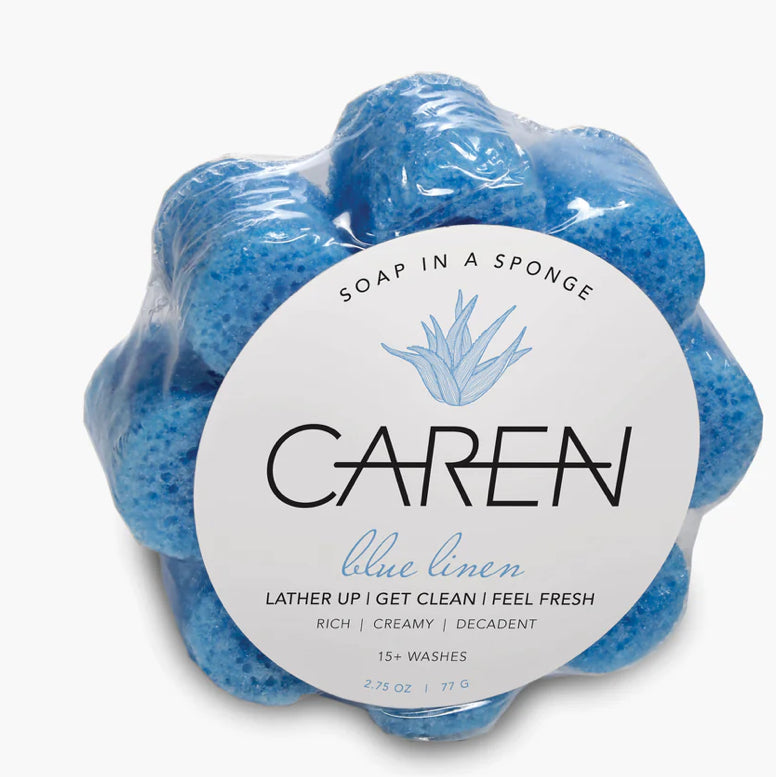 Blue linen Caren spongelle