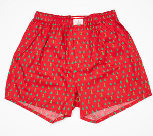 Red Xmas boxers- small