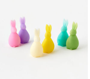 Pastel bunny candle