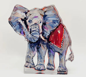 Lauren Dunn acrylics Bama Elephant