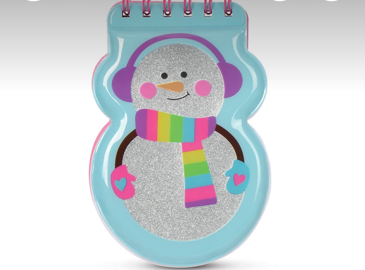 Snowman puffy notepad