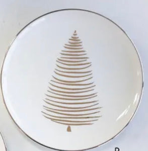 Appetizer gold Tree plate