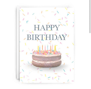 Happy birthday “cake” card