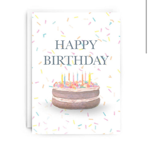 Happy birthday “cake” card