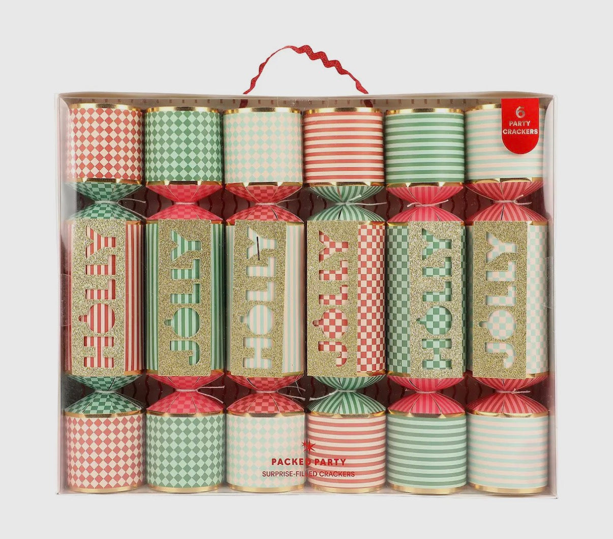 Holiday crackers -6 crackers