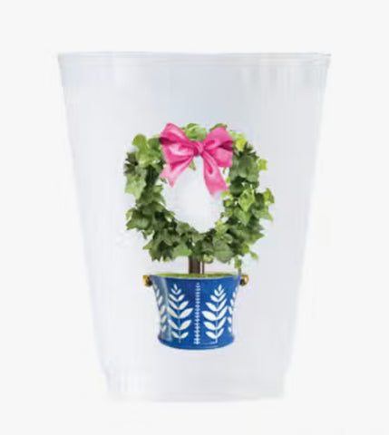 Wreath Topiary Cup Set of 8