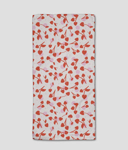 Geometry cherry bar towel