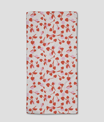 Geometry cherry bar towel