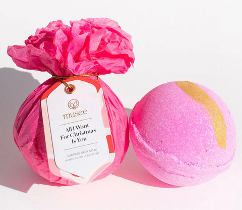 All I want for Christmas is You bath bomb
