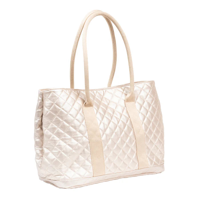 Scout Miss Manors Tote in Champagne Quilted