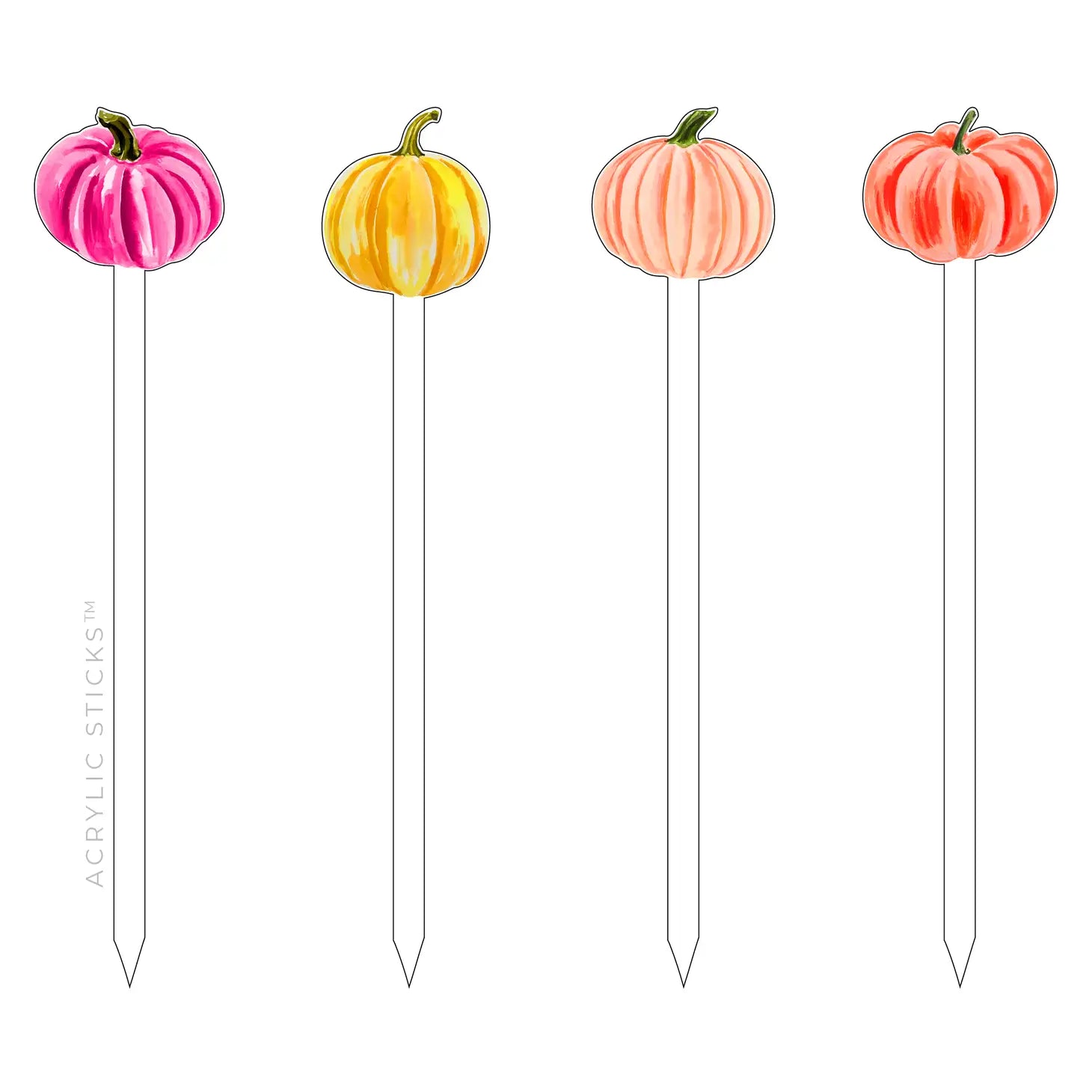 Group of Gourds Acrylic Sticks