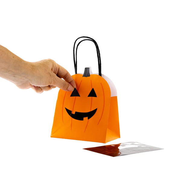 Jack o Lantern Treat Bags, set of 6