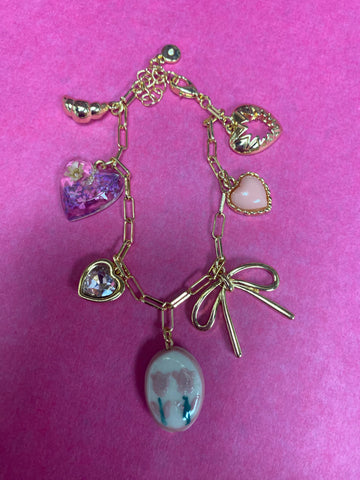 Girls sweet charm bracelet mixture