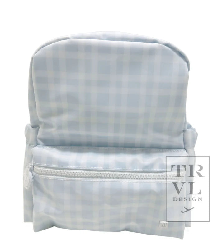 TRVL Mini Backer-Pimlico Plaid Blue
