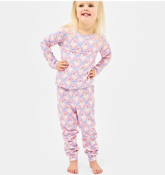 Santa Baby Bows Pajamas Baby-Kid