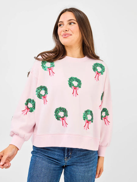 Pink Wreaths Sweatshirt