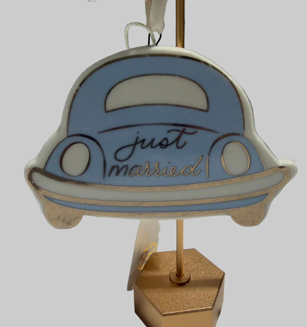 Just Married Car Ornament