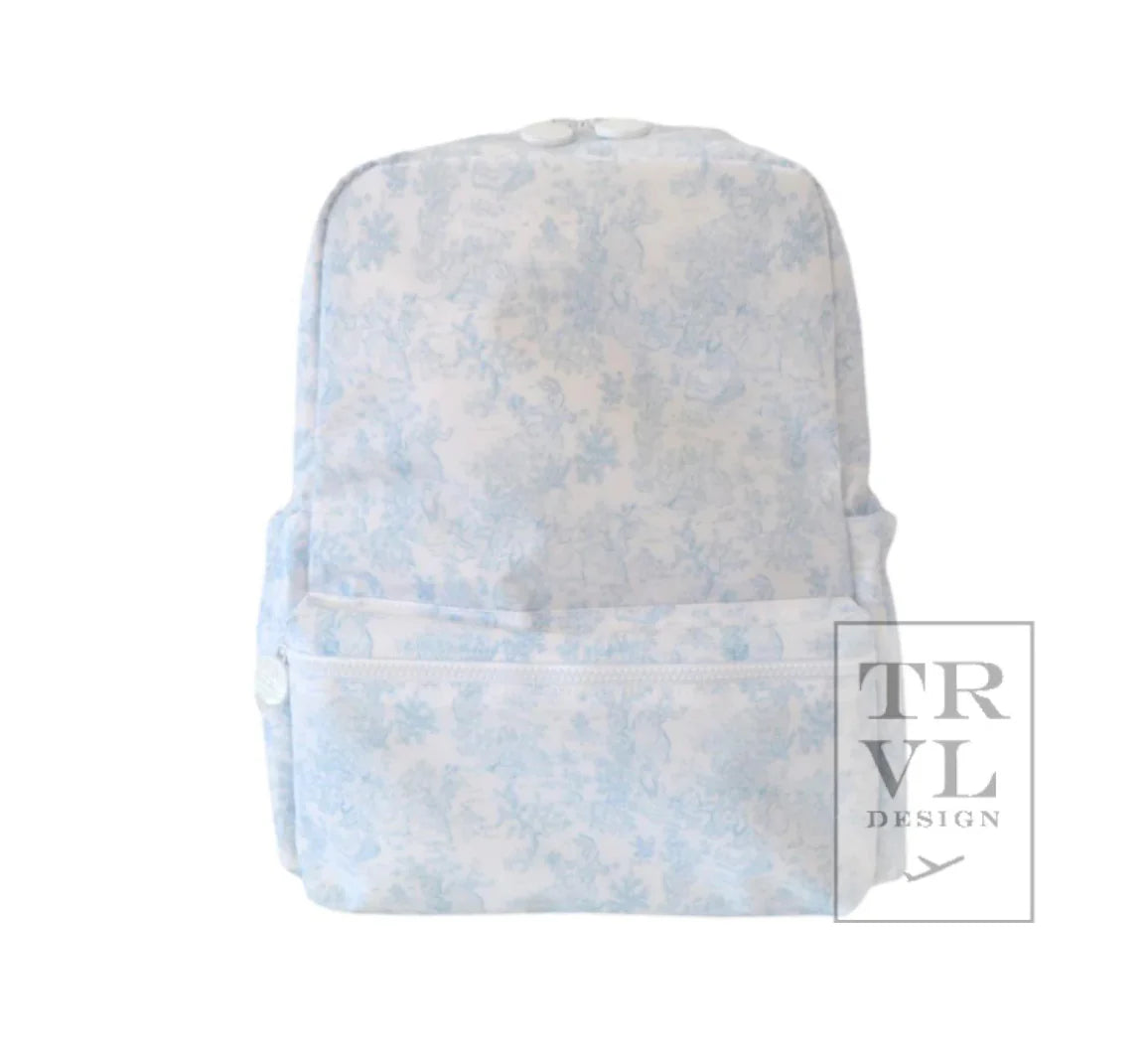 TRVL Mini Backer-Bunny Toile Blue