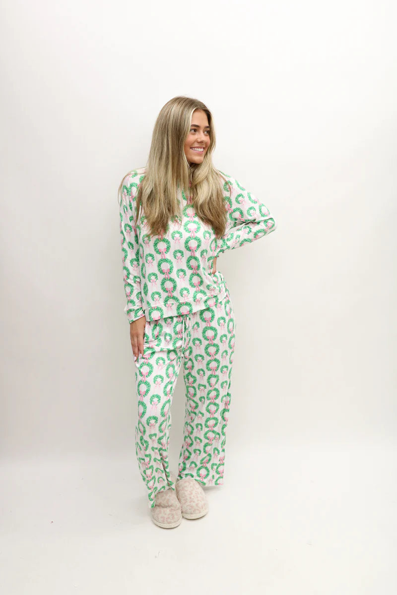 Annie Pajamas in Rosy Wreaths