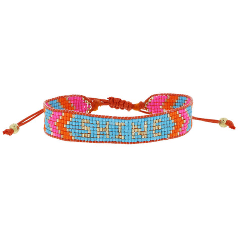 Shine Beaded Woven Bracelet