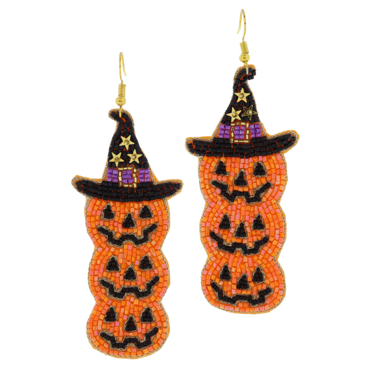 Witch Hat Pumpkin Earrings