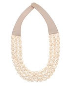 3 Row Faceted Bead Necklace