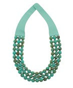3 Row Faceted Bead Necklace