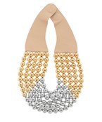 Gold and Silver Beaded Neckalce