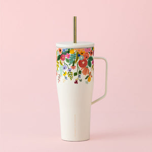 Corkcicle XL Cold Cup-Rifle Paper Garden Party Cream