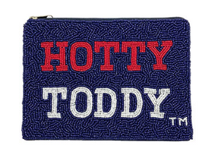 Blue Beaded Hotty Toddy Clutch