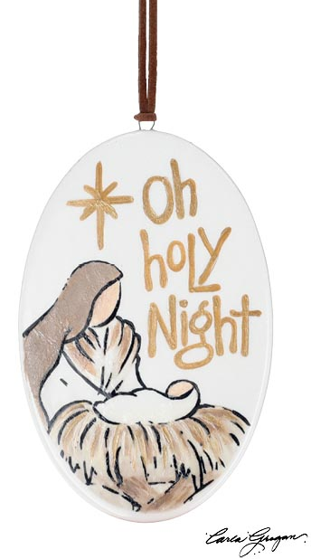 Oh Holy Night Mary and Jesus Ornament