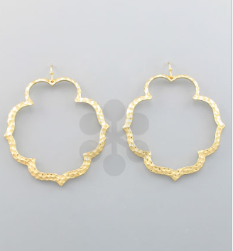 Gold Quatrefoil Earrings