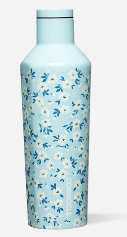 Corkcicle Canteen-Ditsy Floral Blue