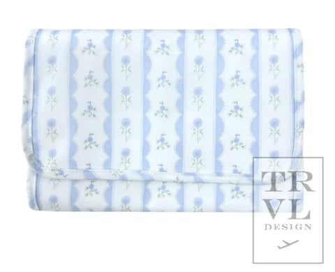 TRVL Mini Rollup Ribbon Floral Blue