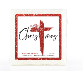 Caren Soap In A Sponge Merry ChrisTmas