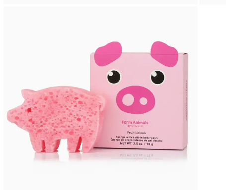 Spongelle Farm Animal Peggy Pig Body Buffer