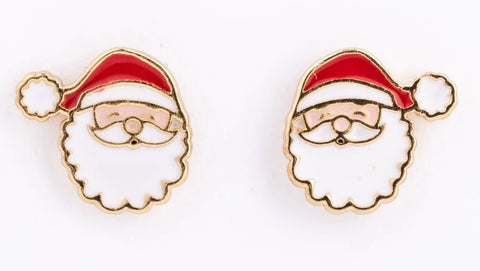 Michelle McDowell Girl Santa Earrings