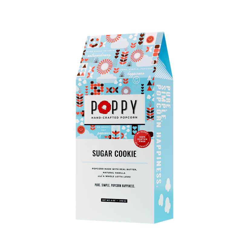 Poppy Popcorn Sugar Cookie Gift Box