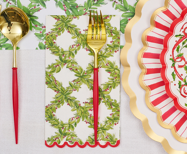 Holly Berry Guest Towels/20pk